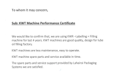 KWT-MACHINE-PERFORMACE-CERTIFICATE